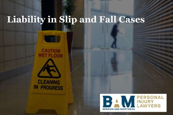 Liability in slip and fall cases